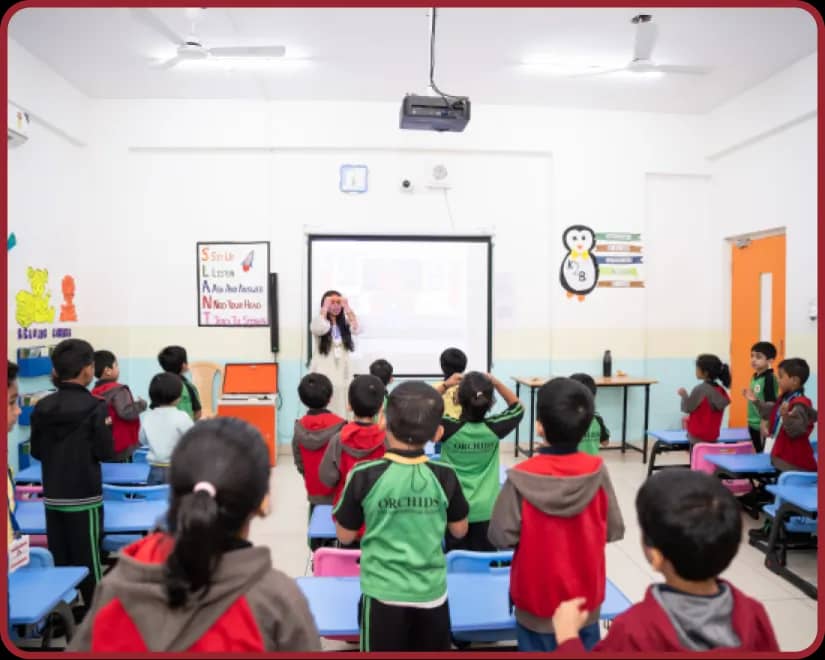Discover our smart classrooms Smart Classrooms at Orchids, The International School, New Braham Colony