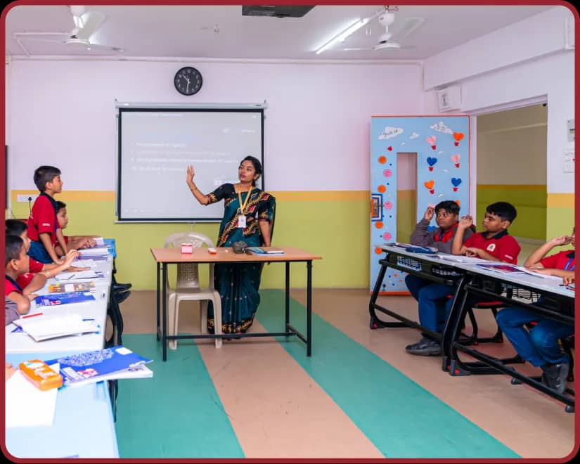 A smart classroom for learning Smart Classrooms at Orchids, The International School, Madhyamgram