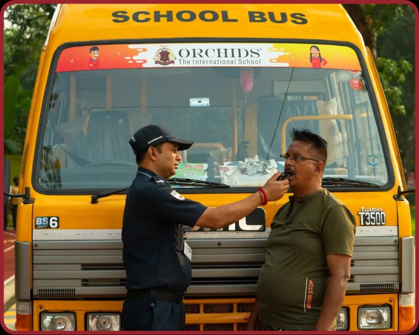 A secure campus with transport for Madhyamgram Safe Campus & Transportation facility at Orchids, The International School, Madhyamgram