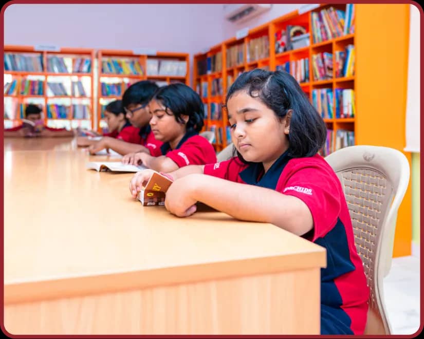 Your journey starts here Library facility at Orchids, The International School, Madhyamgram