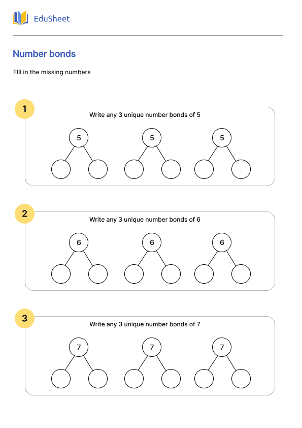 Number bonds 1