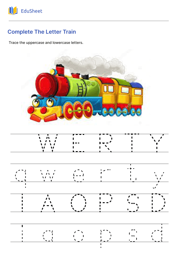 Complete The Letter Train Part 1