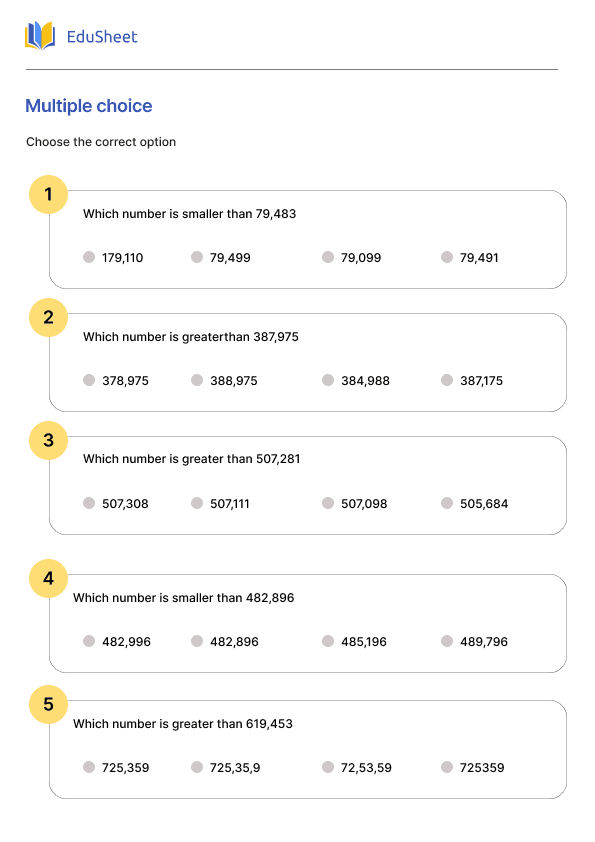 Multiple choice 1