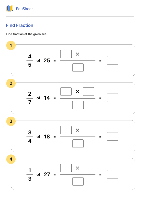 Find Fraction Part 2