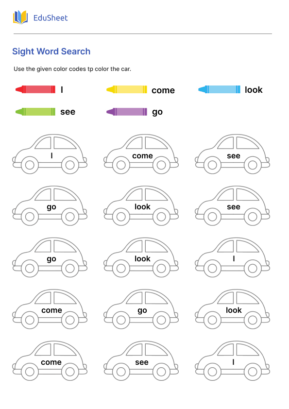 Sight Word Search