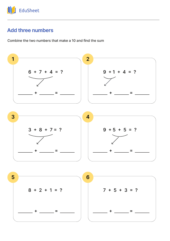 Add three numbers