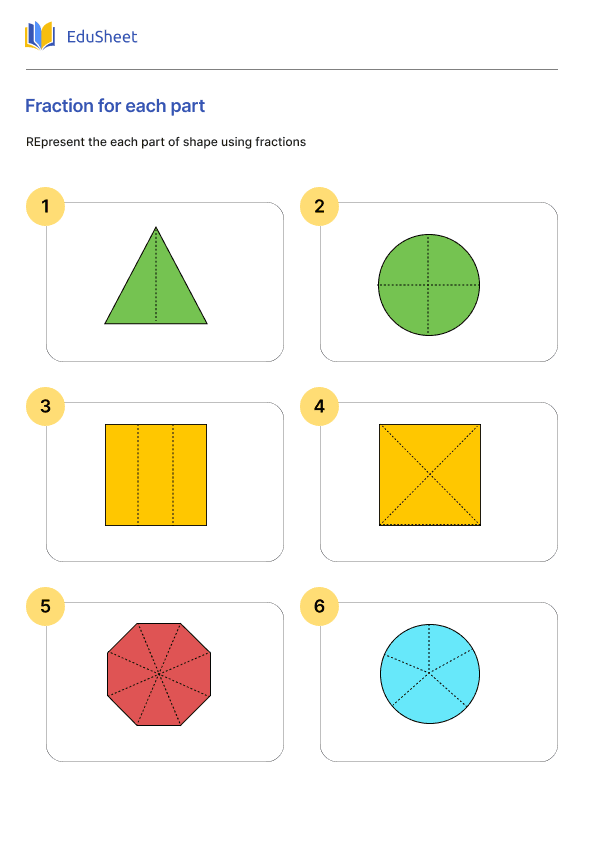 Fraction for each part