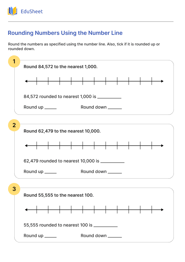 Rounding Numbers Using the Number Line