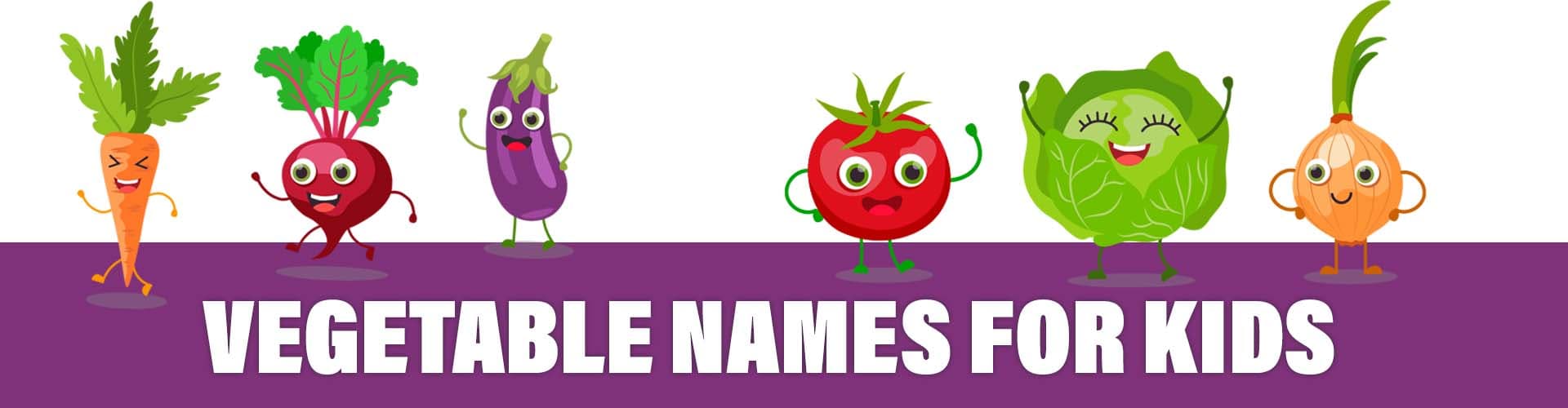 vegetable names