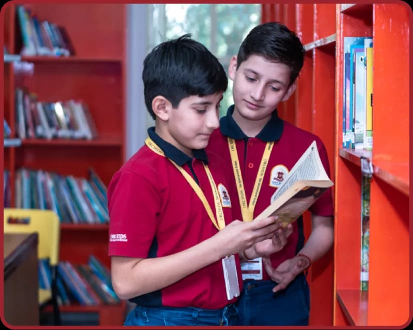 Your journey starts here Library facility at Orchids, The International School, Undri