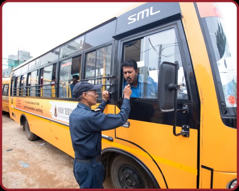 Safety and transport at Sahakar Nagar Safe Campus & Transportation facility at Orchids, The International School, Sahakar Nagar