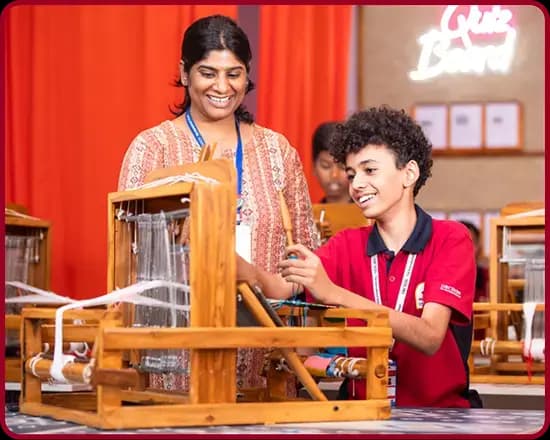 Weaving Lab Weaving Lab at Orchids The International School, Bangalore
