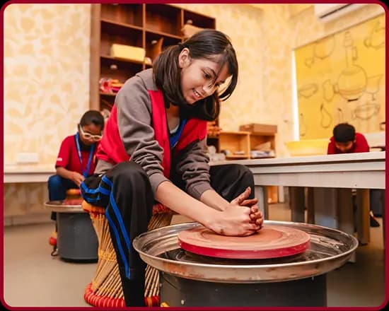 Pottery lab in Orchids The International School Pottery lab in Orchids The International School
